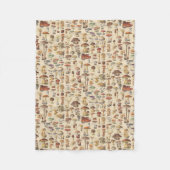  afbeelding van paddenstoelen fleece deken (Voorkant)