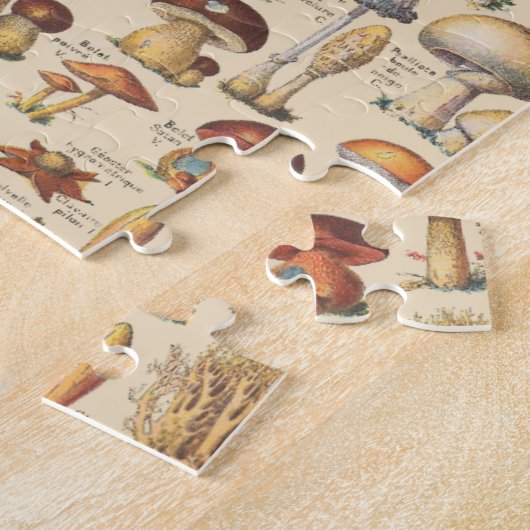afbeelding van paddenstoelen legpuzzel (Zijkant)