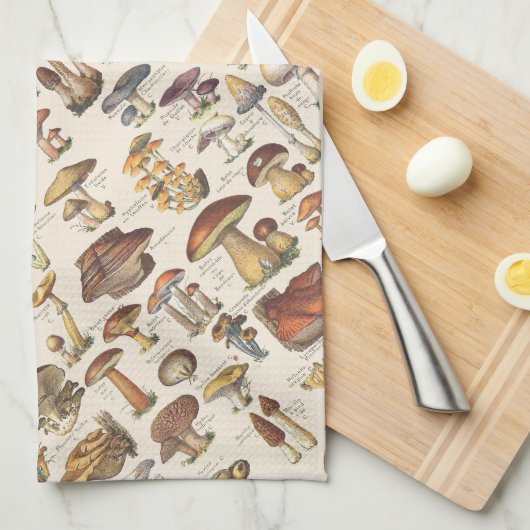  afbeelding van paddenstoelen theedoek (Quarter Fold)