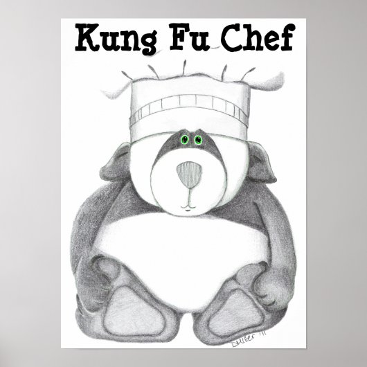 Afbeelding van Panda Beer Chef Poster (Voorkant)