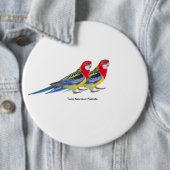 Afbeelding van Parrot voor kolossale ronde Badge Button 6,0 Cm (In situ)