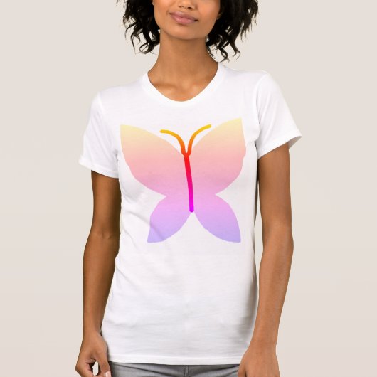 Afbeelding van Pastel Gradient Butterfly T-shirt (Voorkant)