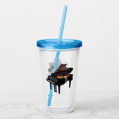 Afbeelding van Piano-cartoon Acryl Drinkbeker (Achterkant)