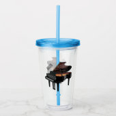 Afbeelding van Piano-cartoon Acryl Drinkbeker (Voorkant)