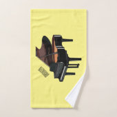Afbeelding van Piano-cartoon Bad Handdoek (Handdoek)