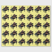 Afbeelding van Piano-cartoon Cadeaupapier (Vlak)