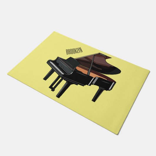 Afbeelding van Piano-cartoon Deurmat (Schuin)