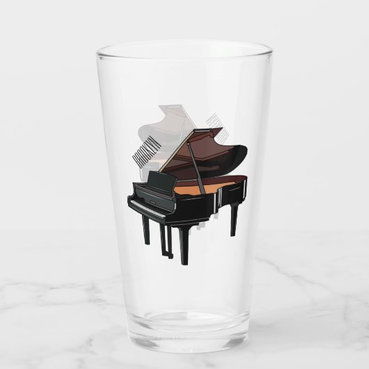 Afbeelding van Piano-cartoon Glas (Achterkant)