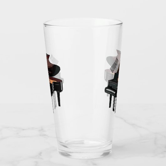 Afbeelding van Piano-cartoon Glas (Links)