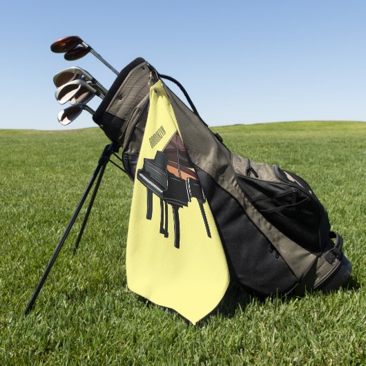 Afbeelding van Piano-cartoon Golfhanddoek (Groen)