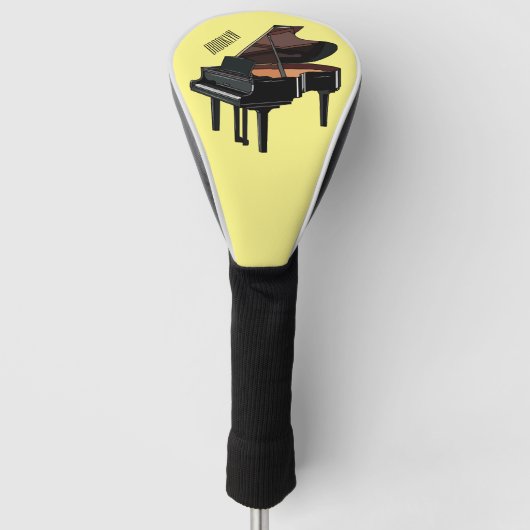 Afbeelding van Piano-cartoon Golfheadcover (Voorkant)