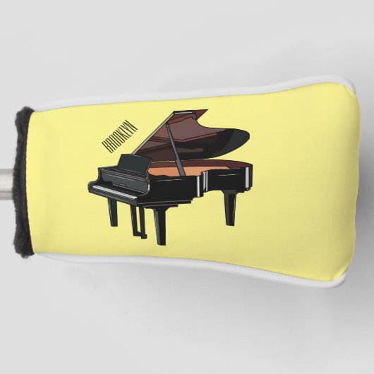 Afbeelding van Piano-cartoon Golfheadcover (Voorkant)