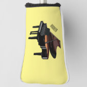 Afbeelding van Piano-cartoon Golfheadcover (Draai 90)