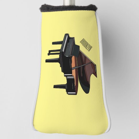 Afbeelding van Piano-cartoon Golfheadcover (Draai 90)