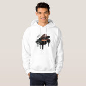 Afbeelding van Piano-cartoon Hoodie (Voorkant volledig)