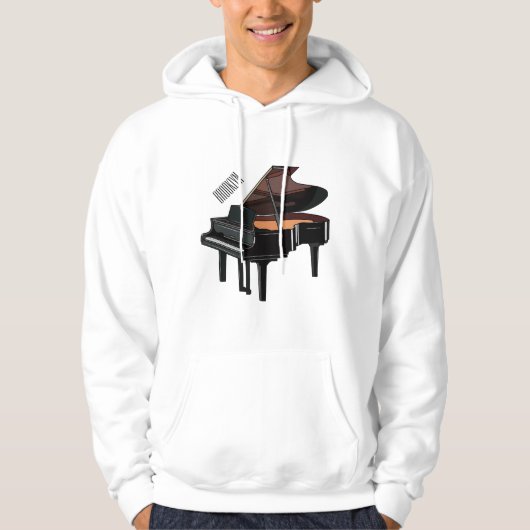 Afbeelding van Piano-cartoon Hoodie (Voorkant)