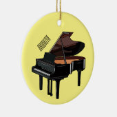 Afbeelding van Piano-cartoon Keramisch Ornament (Rechts)