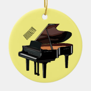 Afbeelding van Piano-cartoon Keramisch Ornament