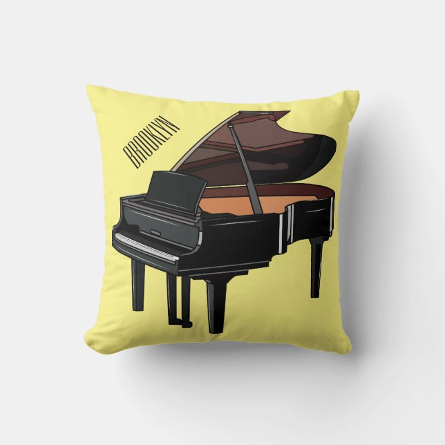 Afbeelding van Piano-cartoon Kussen (Voorkant)