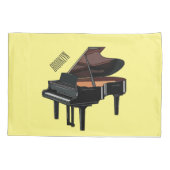 Afbeelding van Piano-cartoon Kussensloop (Achterkant)