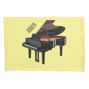 Afbeelding van Piano-cartoon Kussensloop