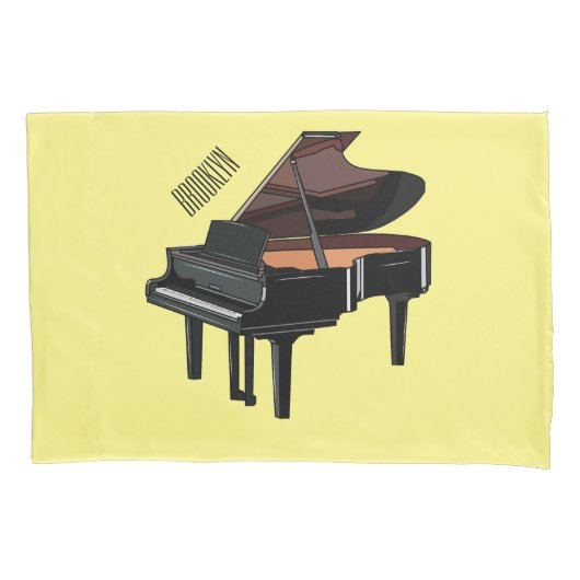 Afbeelding van Piano-cartoon Kussensloop (Voorkant)