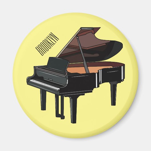 Afbeelding van Piano-cartoon Magneet (Voorkant)