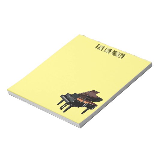 Afbeelding van Piano-cartoon Notitieblok (Linkerzijde)