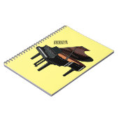 Afbeelding van Piano-cartoon Notitieboek (Linkerzijde)