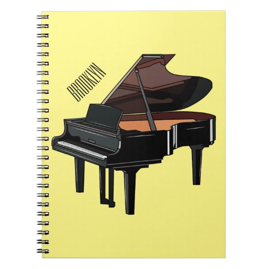 Afbeelding van Piano-cartoon Notitieboek (Voorkant)