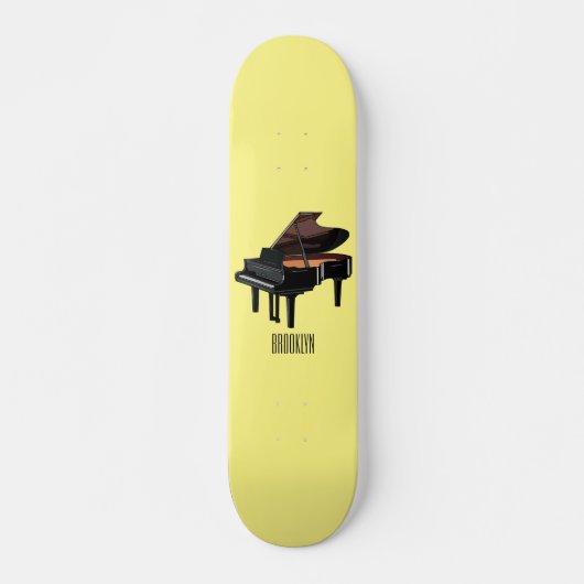 Afbeelding van Piano-cartoon Persoonlijk Skateboard (Voorkant)