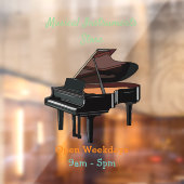 Afbeelding van Piano-cartoon Raamsticker (Vel 2)