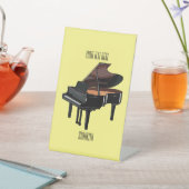 Afbeelding van Piano-cartoon Reclamebord Met Voetstuk (Insitu)