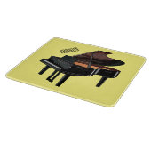 Afbeelding van Piano-cartoon Snijplank (Hoek)