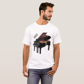 Afbeelding van Piano-cartoon T-shirt (Voorkant volledig)
