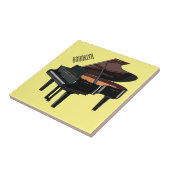 Afbeelding van Piano-cartoon Tegeltje (Zijkant)