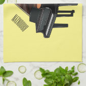 Afbeelding van Piano-cartoon Theedoek (Gevouwen)