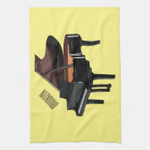 Afbeelding van Piano-cartoon Theedoek (Verticaal)