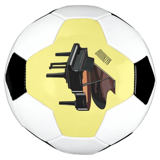 Afbeelding van Piano-cartoon Voetbal (Gedraaid)
