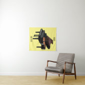 Afbeelding van Piano-cartoon Wandkleed (In Situ (horizontaal))