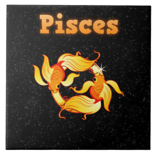 Afbeelding van pisces tegeltje