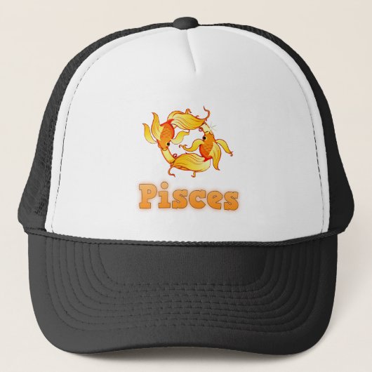 Afbeelding van pisces trucker pet (Voorkant)