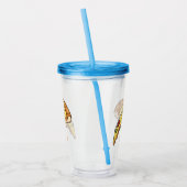 Afbeelding van Pizza cartoon Acryl Drinkbeker (Links)