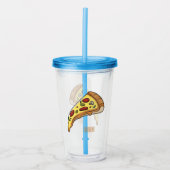 Afbeelding van Pizza cartoon Acryl Drinkbeker (Voorkant)