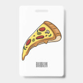 Afbeelding van Pizza cartoon Badge (Achterkant)