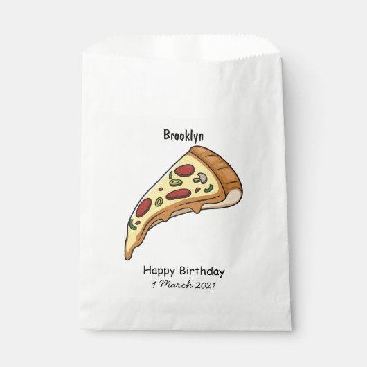 Afbeelding van Pizza cartoon Bedankzakje (Voorkant)