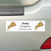 Afbeelding van Pizza cartoon Bumpersticker (Op auto)