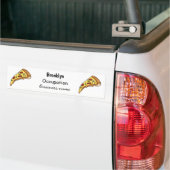 Afbeelding van Pizza cartoon Bumpersticker (Op Truck)