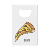 Afbeelding van Pizza cartoon Creditkaart Flessenopener (Voorkant)