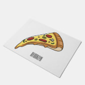 Afbeelding van Pizza cartoon Deurmat (Schuin)